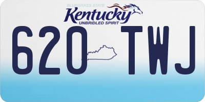KY license plate 620TWJ