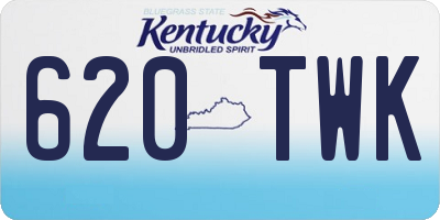 KY license plate 620TWK