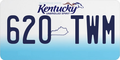 KY license plate 620TWM