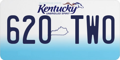 KY license plate 620TWO