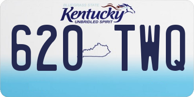 KY license plate 620TWQ