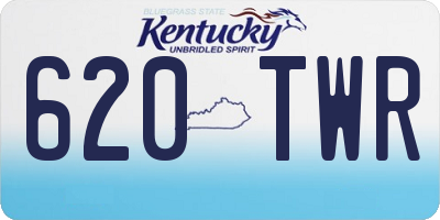 KY license plate 620TWR