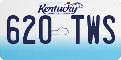KY license plate 620TWS
