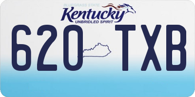 KY license plate 620TXB