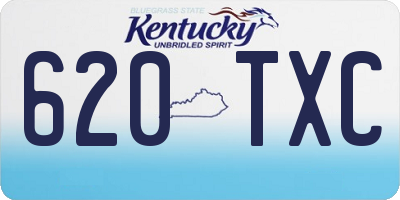 KY license plate 620TXC