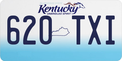KY license plate 620TXI
