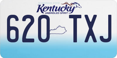 KY license plate 620TXJ