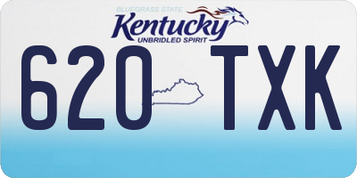 KY license plate 620TXK