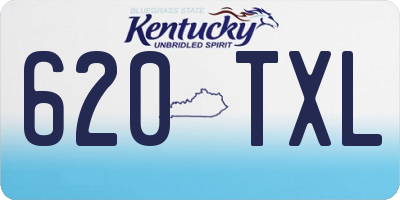 KY license plate 620TXL