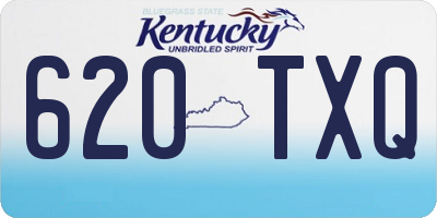KY license plate 620TXQ