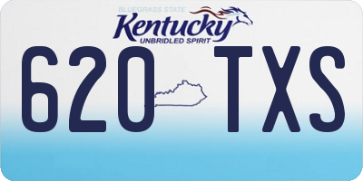 KY license plate 620TXS