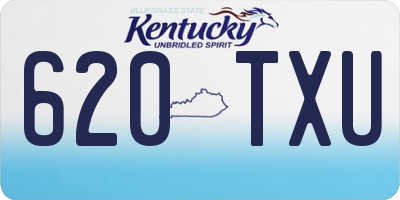 KY license plate 620TXU