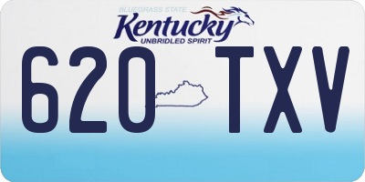 KY license plate 620TXV