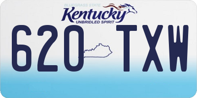 KY license plate 620TXW