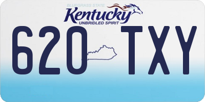 KY license plate 620TXY