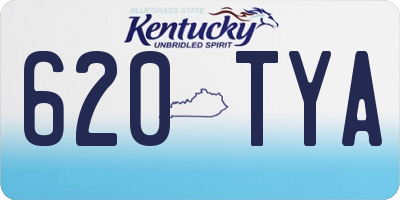 KY license plate 620TYA