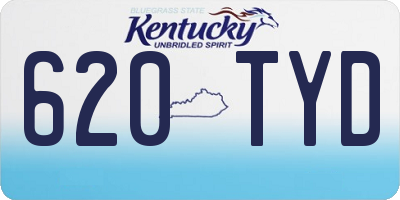 KY license plate 620TYD