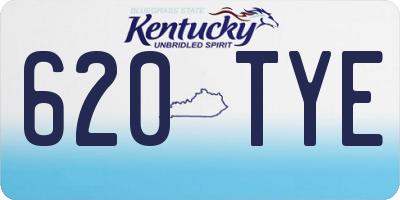 KY license plate 620TYE