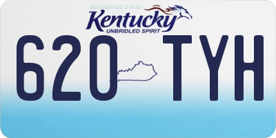 KY license plate 620TYH