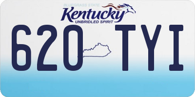 KY license plate 620TYI