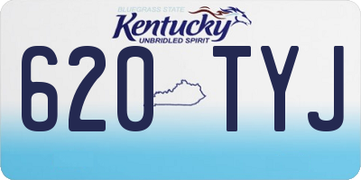 KY license plate 620TYJ