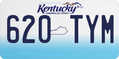 KY license plate 620TYM