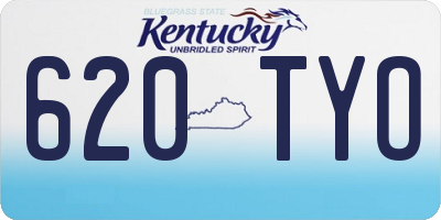 KY license plate 620TYO