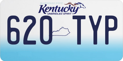 KY license plate 620TYP