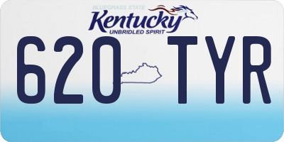 KY license plate 620TYR