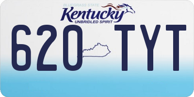 KY license plate 620TYT