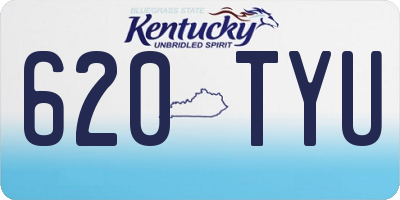 KY license plate 620TYU