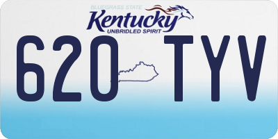 KY license plate 620TYV