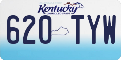 KY license plate 620TYW