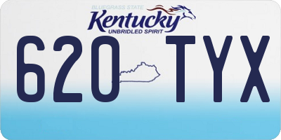 KY license plate 620TYX