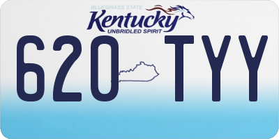 KY license plate 620TYY