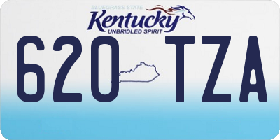 KY license plate 620TZA