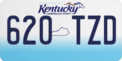 KY license plate 620TZD