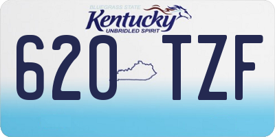 KY license plate 620TZF