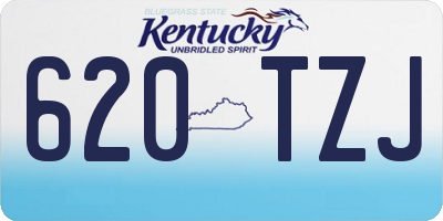 KY license plate 620TZJ