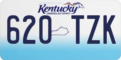 KY license plate 620TZK