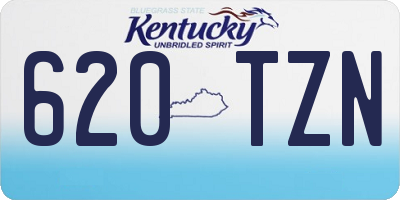 KY license plate 620TZN