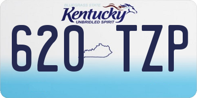 KY license plate 620TZP