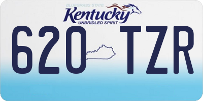 KY license plate 620TZR