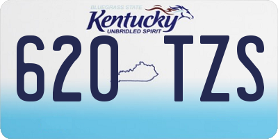 KY license plate 620TZS