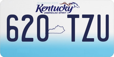 KY license plate 620TZU