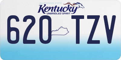 KY license plate 620TZV