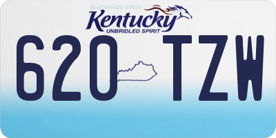 KY license plate 620TZW
