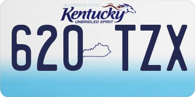 KY license plate 620TZX