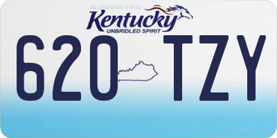 KY license plate 620TZY