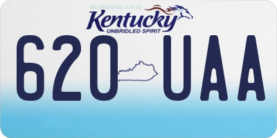 KY license plate 620UAA